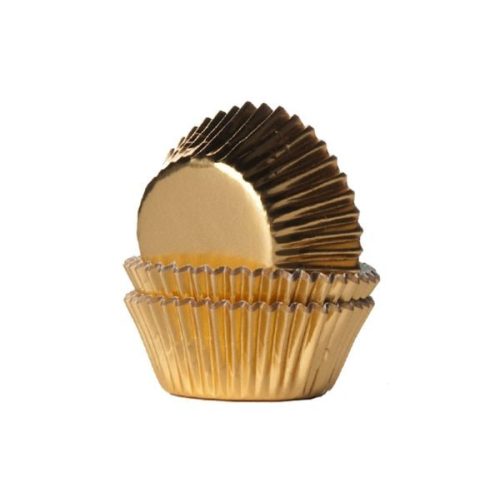 Mini Muffin tokok Fólia arany 36 db