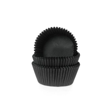 Mini Muffin papír fekete 60 db