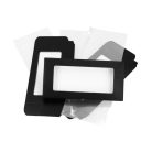 Tábláscsokoládé doboz fekete, fóliával