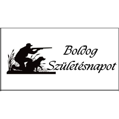 Tortaostya tábla Boldog Születésnapot- vadász 3.