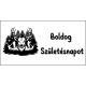 Tortaostya tábla Boldog Születésnapot- vadász 3.