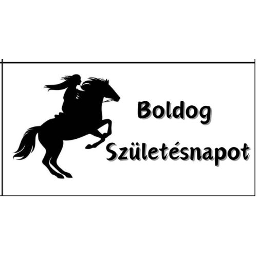 Tortaostya tábla Boldog Születésnapot- lovas 2.