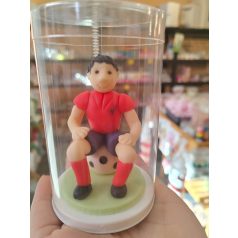 Focista nagy marcipán figura piros