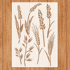 Stencil kenyérsütéshez búzakalász