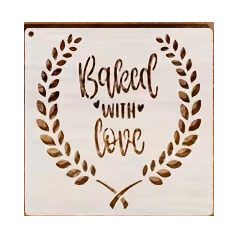 Stencil kenyérsütéshez Baked with love