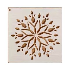 Stencil kenyérsütéshez  Mandala 1