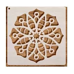 Stencil kenyérsütéshez  Mandala 2