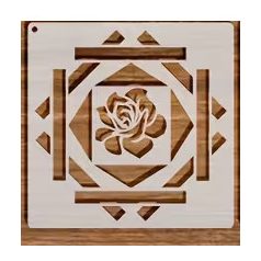 Stencil kenyérsütéshez mandala 3