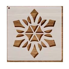 Stencil kenyérsütéshez mandala 4