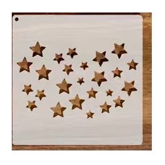 Stencil kenyérsütéshez csillagok