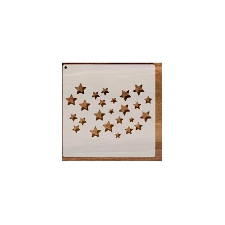 Stencil kenyérsütéshez csillagok