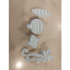 Karácsonyi minták 4 részes kiszúró