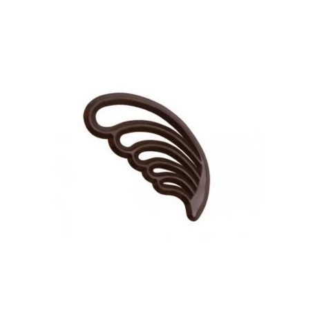 Csokoládé dekoráció "Feathers Dark" 20 db /csomag