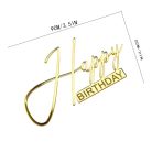 Tortadekoráció akril fehérarany