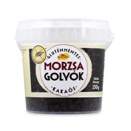 Gluténmentes morzsagolyó kakaós