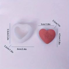 3D Szív alakú szilikon forma