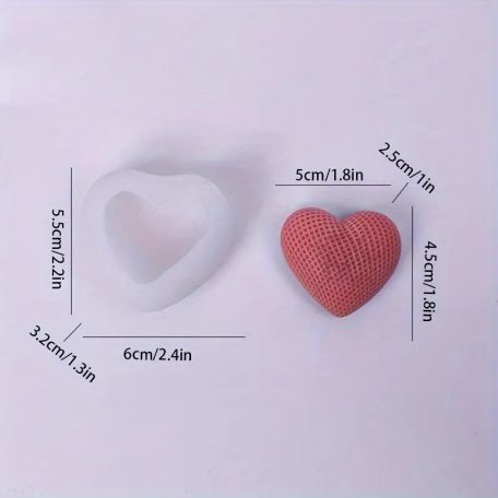 3D Szív alakú szilikon forma