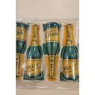 Csokoládé dekoráció pezsgős üveg (fél)