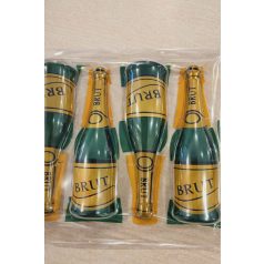 Csokoládé dekoráció pezsgős üveg (fél)