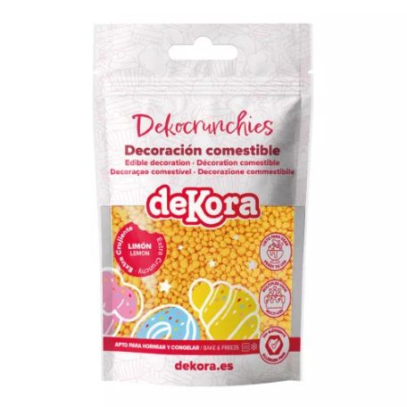 Dekora Crunchy ropogós szórócukor - Citrom 100g