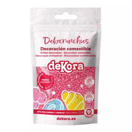 Dekora Crunchy ropogós szórócukor - Eper 100g
