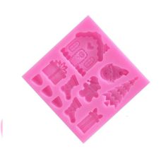 Szilikon karácsonyi forma 8x8 cm