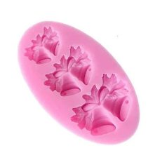 Szilikon karácsonyi harang forma 9x5 cm