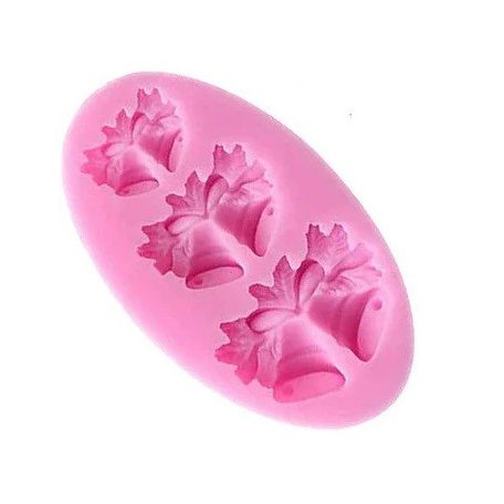 Szilikon karácsonyi harang forma 9x5 cm