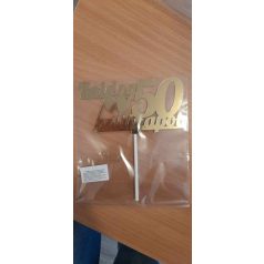 Boldog születésnapot beszúró 50. - arany