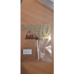 Boldog születésnapot beszúró 40. - arany