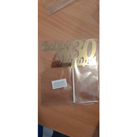 Boldog születésnapot beszúró 30. - arany