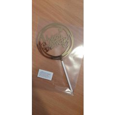 Happy birthday beszúró arany