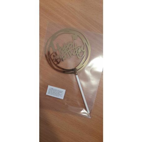 Happy birthday beszúró arany