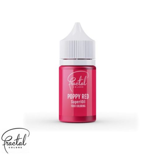 POPPY RED - SUPERIOIL OIL BASED FOOD COLORING - pipacs