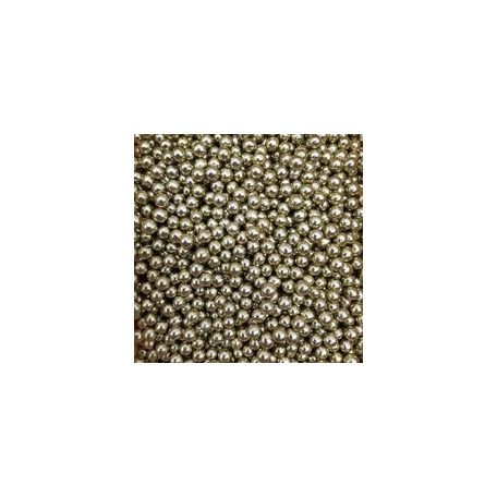 Cukorgyöngy fényes arany 3 mm  50 g