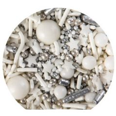 Karácsonyi díszek fehér mix