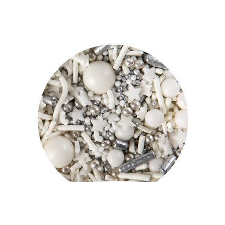 Karácsonyi díszek fehér mix