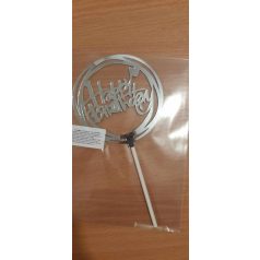 Boldog születésnapot beszúró  ezüst szív