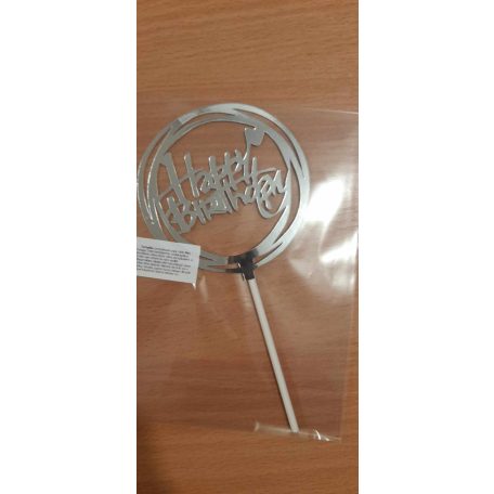 Boldog születésnapot beszúró  ezüst szív