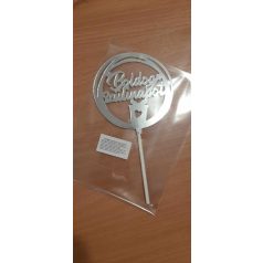 Boldog születésnapot beszúró  ezüst ajándék