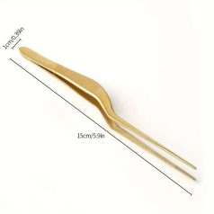 Tortadíszítő csipesz arany