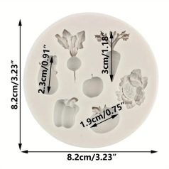 Szilikon forma zöldségek