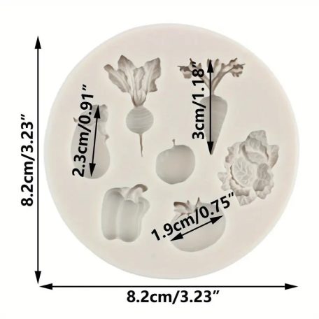 Szilikon forma zöldségek