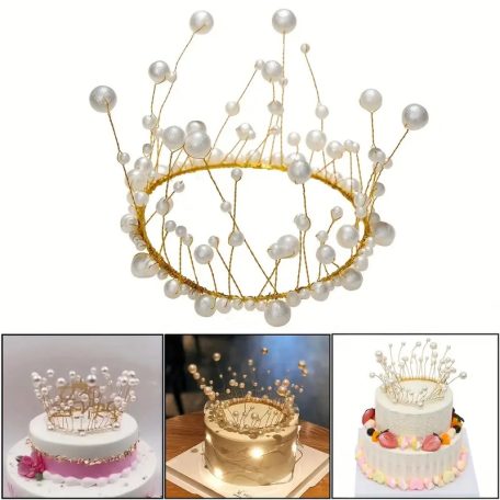 Torta dekoráció tiara
