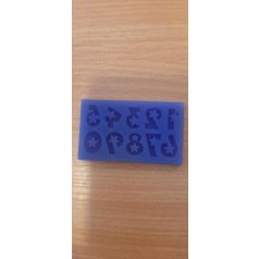 Szilikon forma  számok kicsi