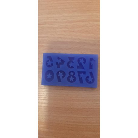 Szilikon forma  számok kicsi