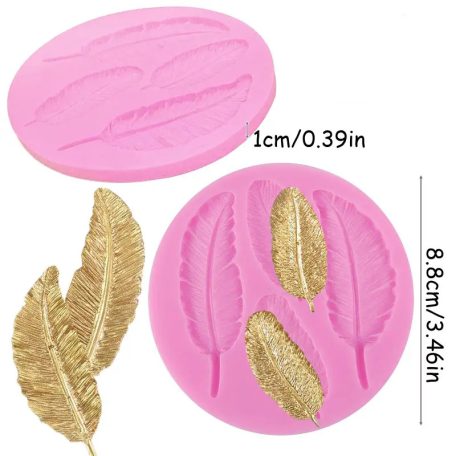 Szilikon forma madártoll