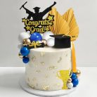 Ballagás téma tortadísz beszúró szett, 20 db-os