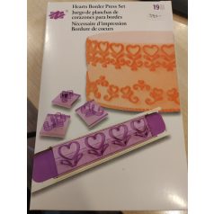 Fondant sormintázó 4 féle mintával szivecskés
