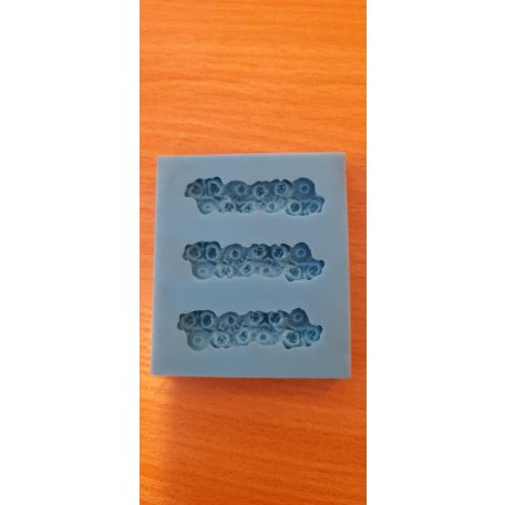 Szilikon forma  rózsasor